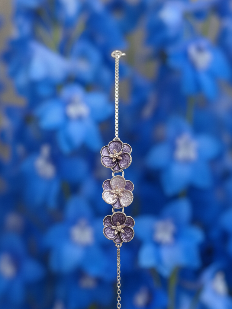 RoseGold FleurLink Bracelet| RVB-3