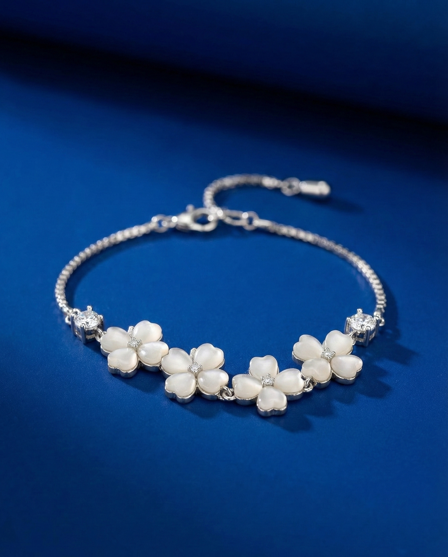 Silver Lunar Whisper Bracelet|RVB-44