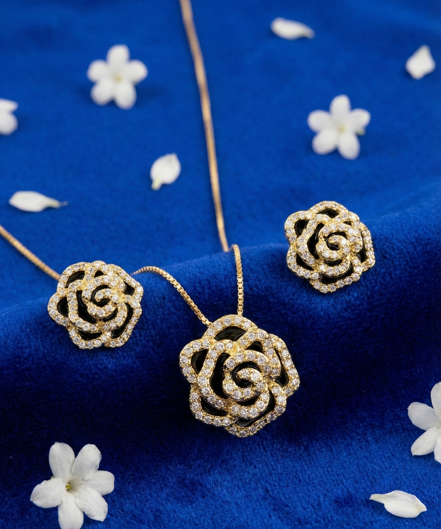 Gold Black Rose Glow Set |RVS13