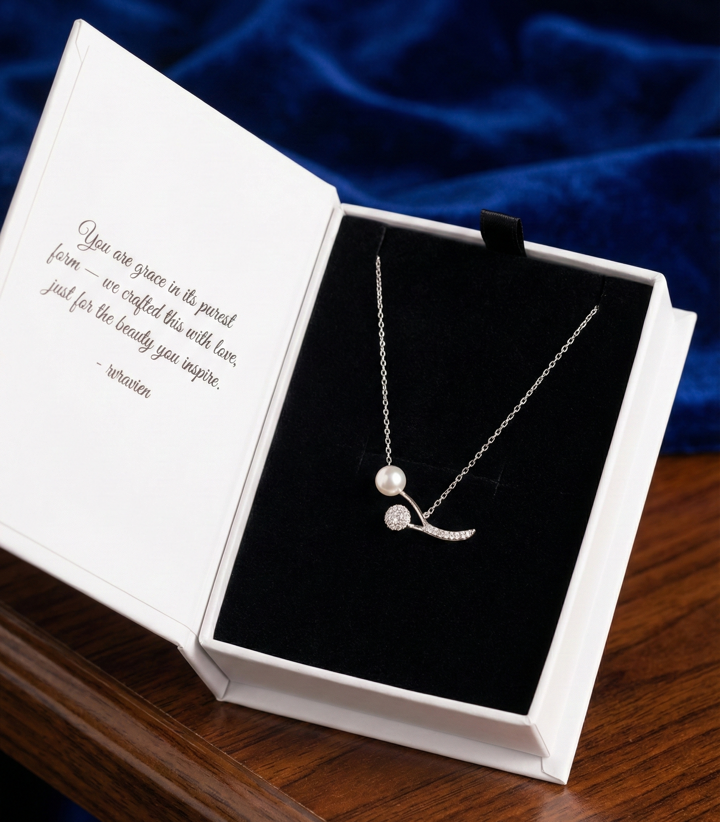 Silver Starlight Veil Pendant | RVP-3