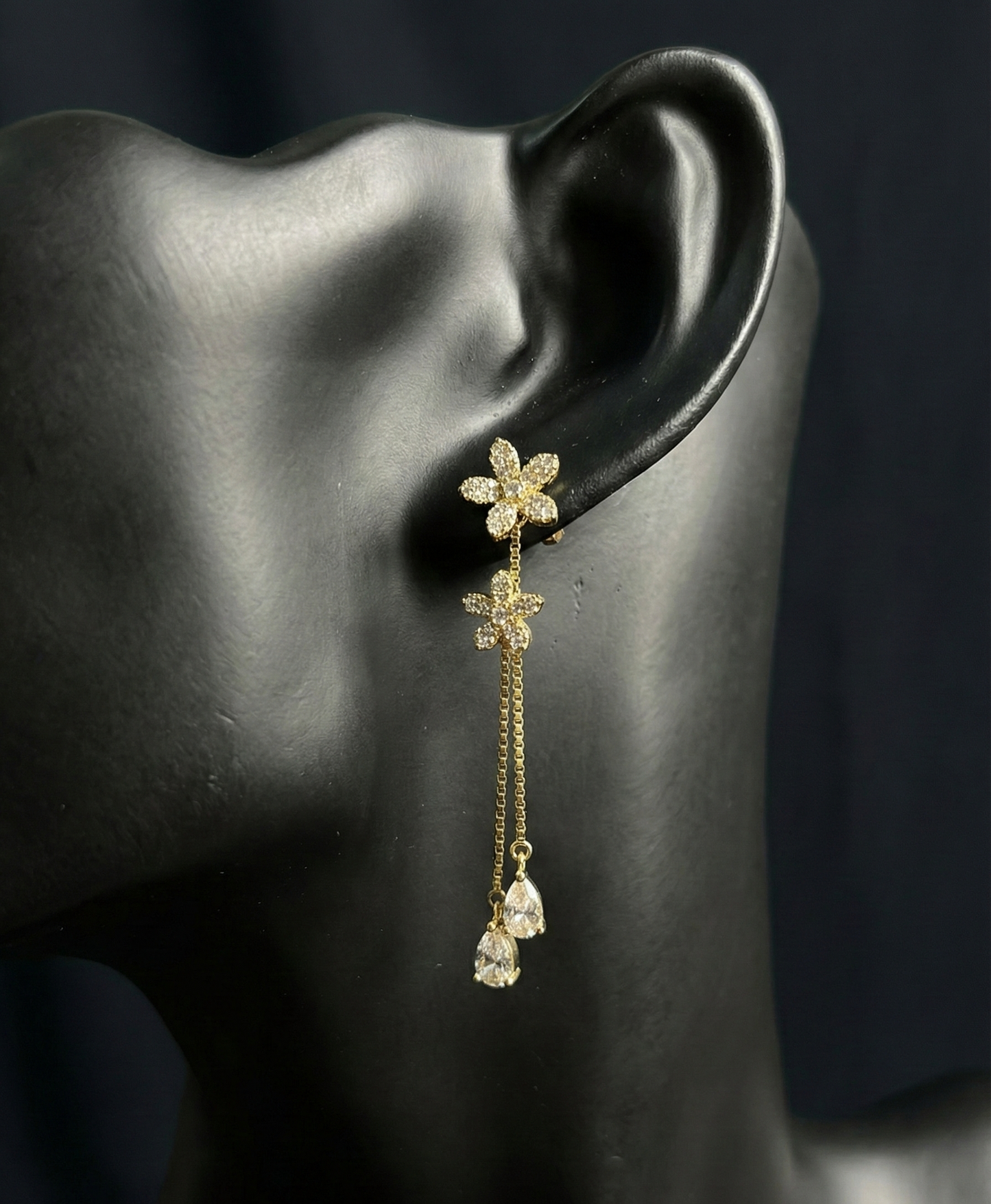 Silver Golden Shade Mist Earrings | RVE-20