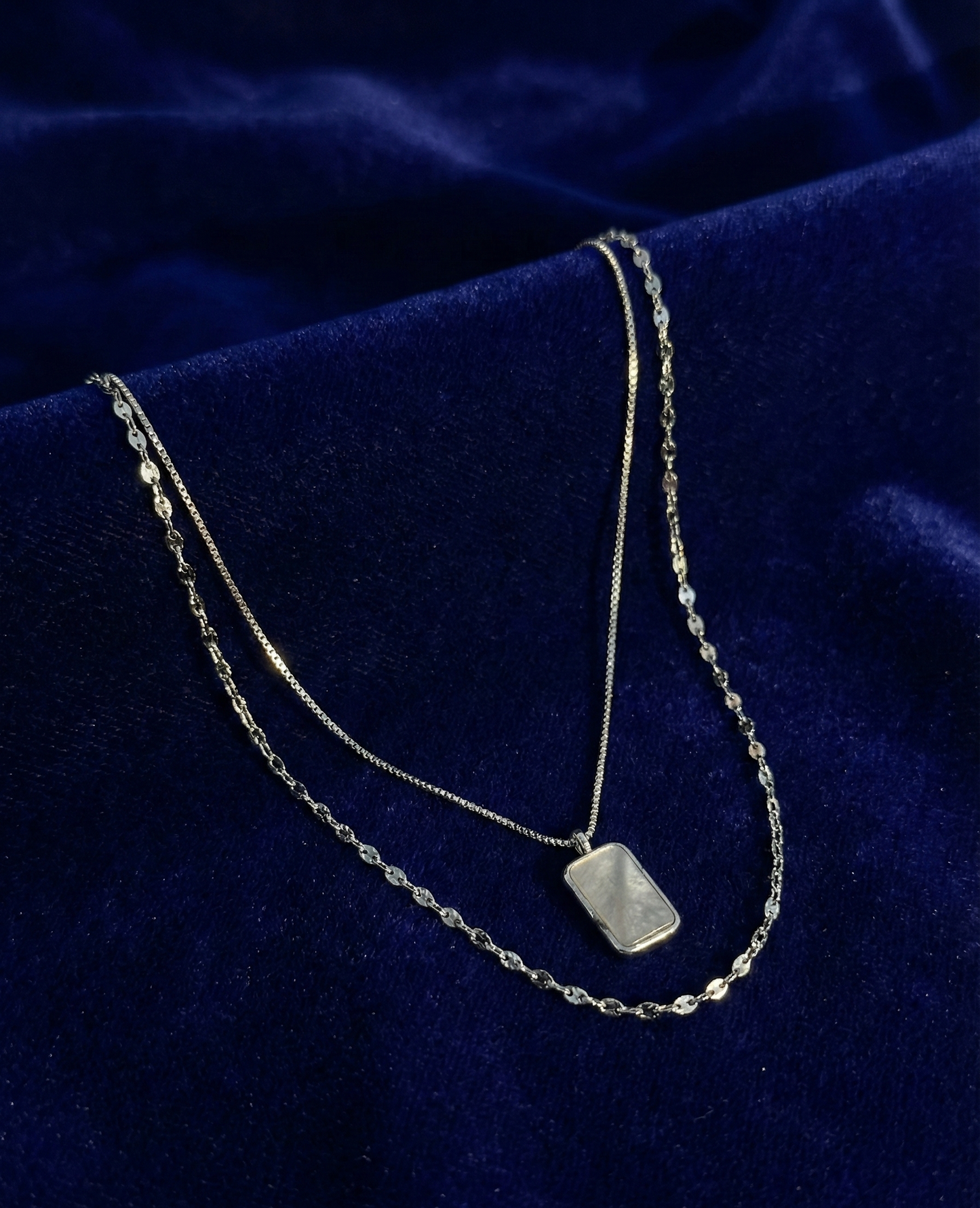 Silver Opaline Pendant | RVP-5