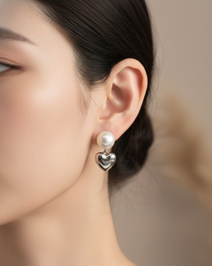 Silver Lunar Grace Earrings | RVE-10