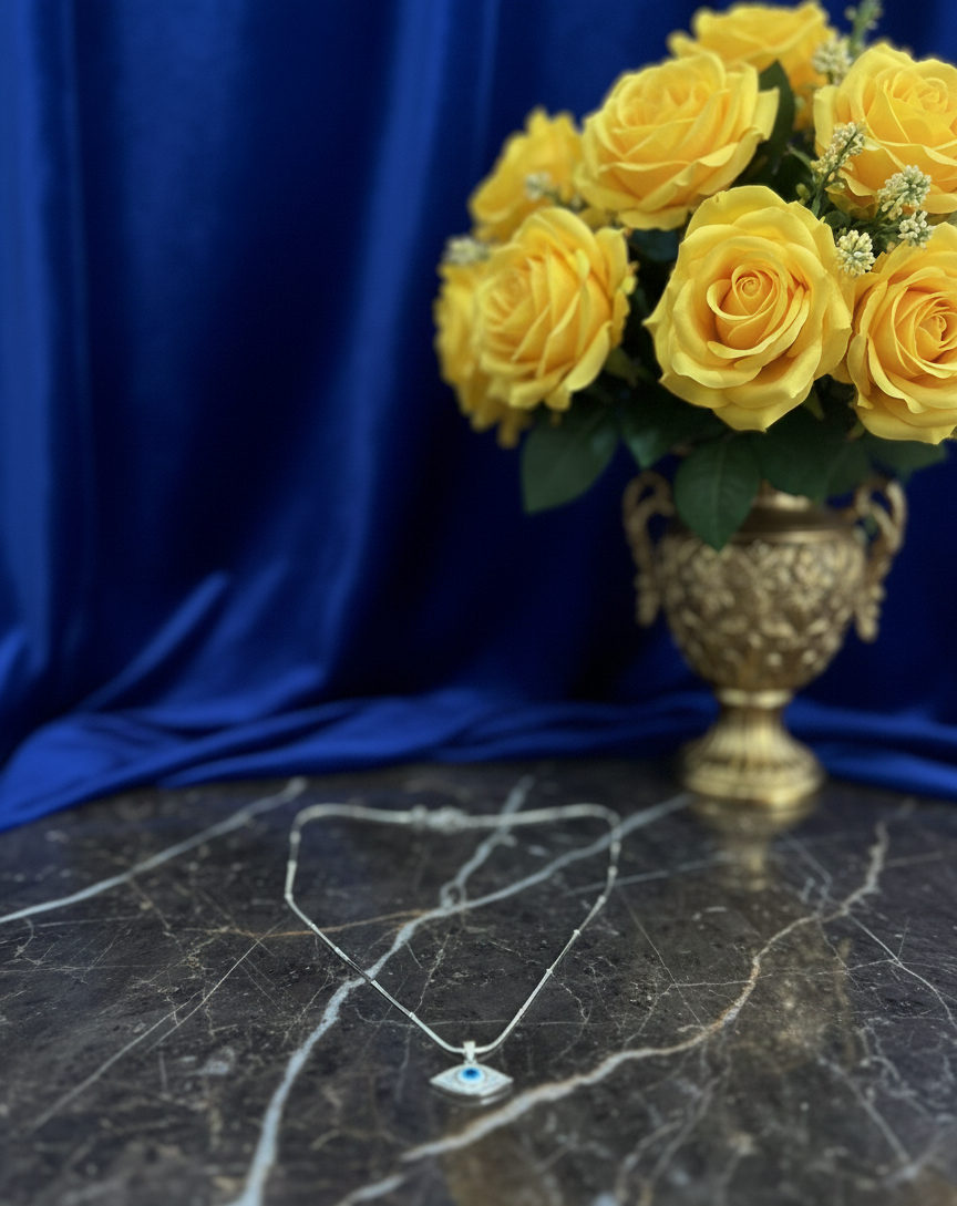 Silver Divine Protection Evil Eye |RV-9