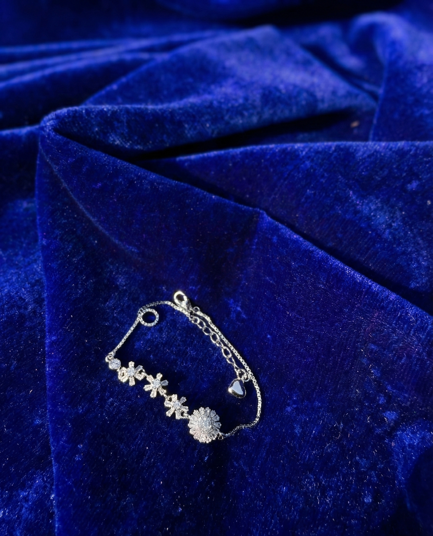 Silver Floral Aurora Bracelet|RVB-32