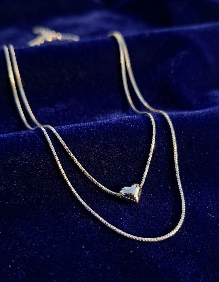 Silver Heart Radiance Pendant | RVP-17