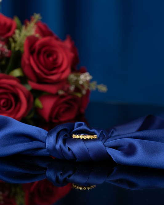 RoseGold Moonline Ring| RVR-2