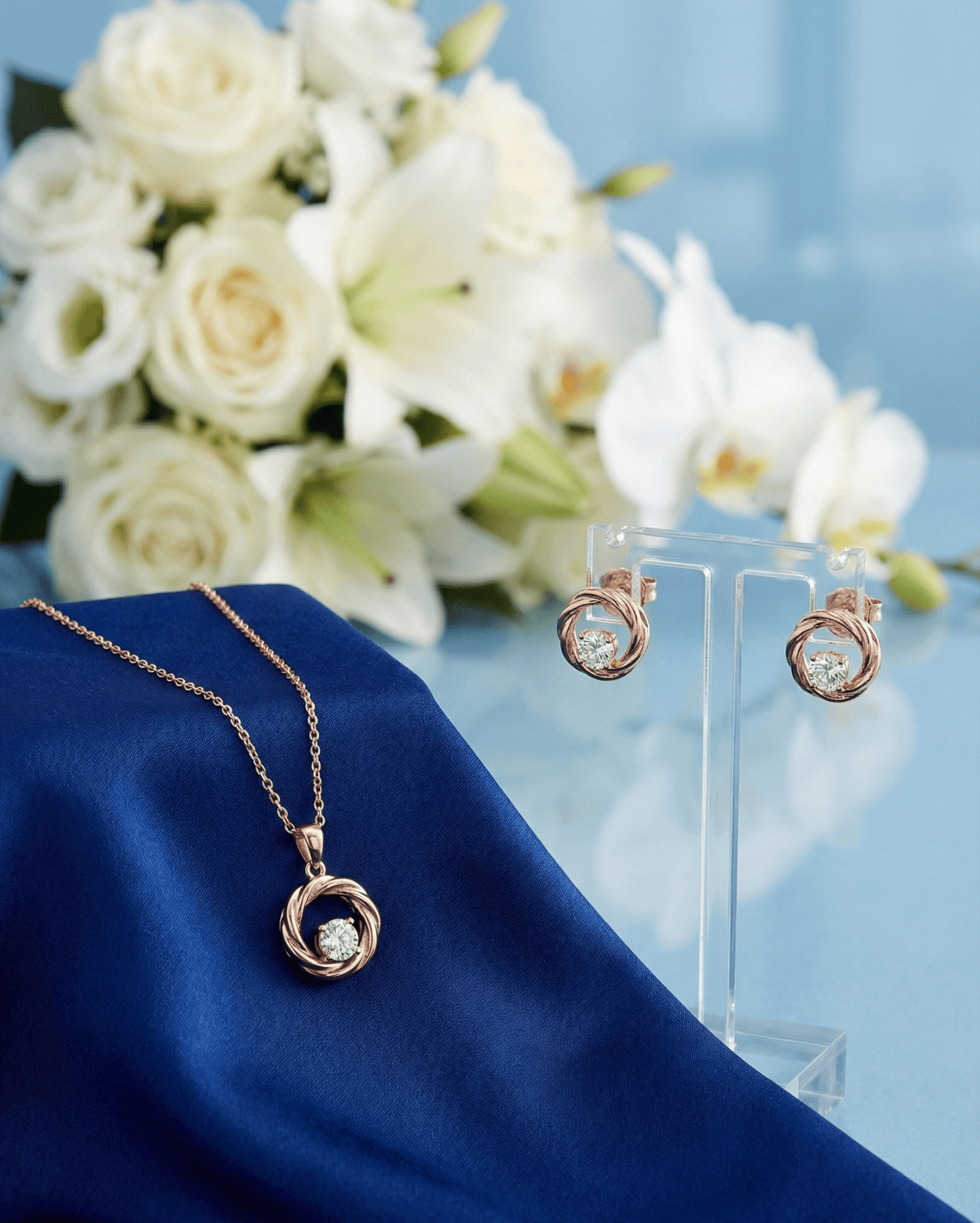 Rose Gold Silver Rosea Set | RVS15