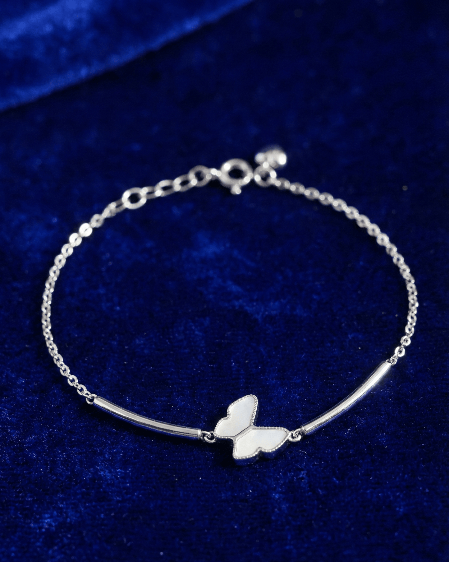 Silver Crystal Butterfly Bracelet | RVB41