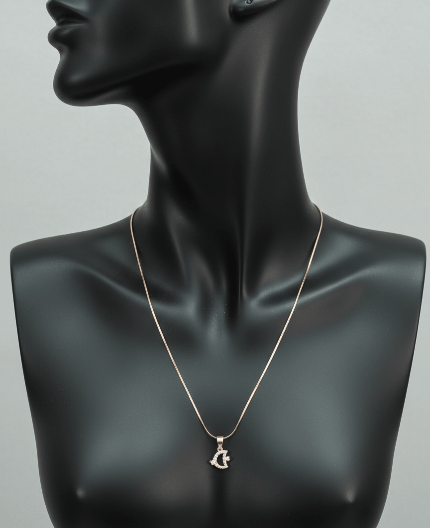 Silver Crystafly Descent Pendant|RG-14