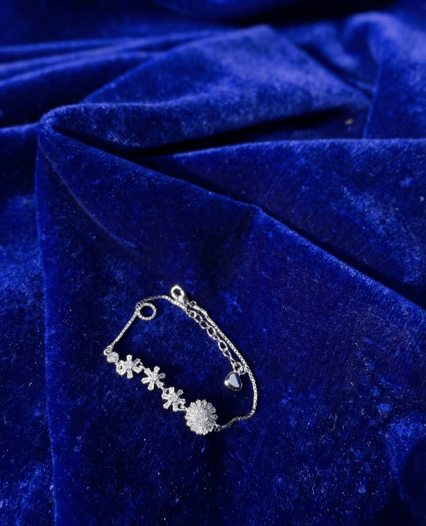 Silver Floral Aurora Bracelet|RVB-32