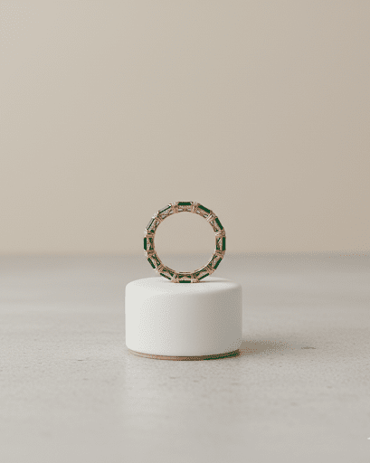 Silver Green Rogue Ring| RVRRR-32