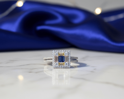 Silver Hexa Crest Ring| RVRRR-1