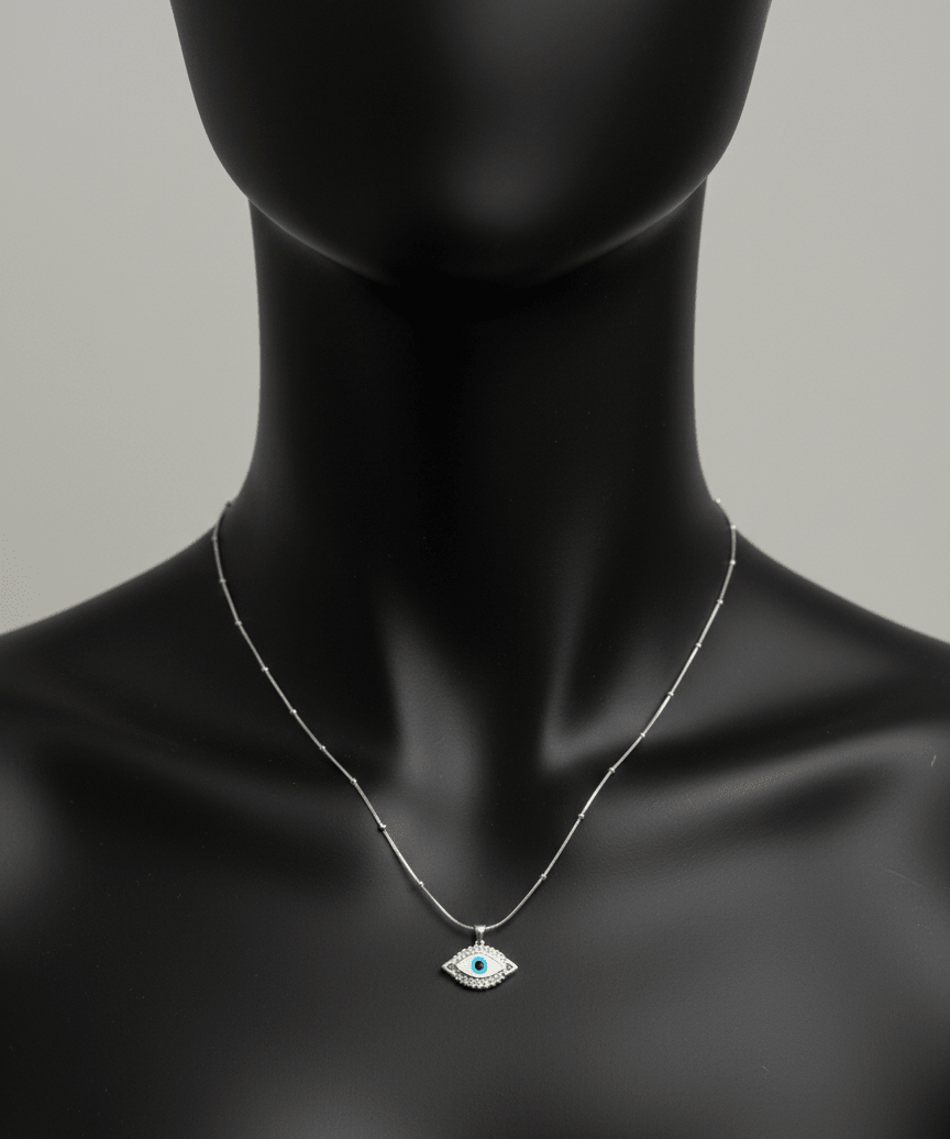 Silver Luxe Guard Evil Eye |RV-4
