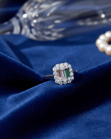 Silver Noble Frame Ring| RVRRR-38