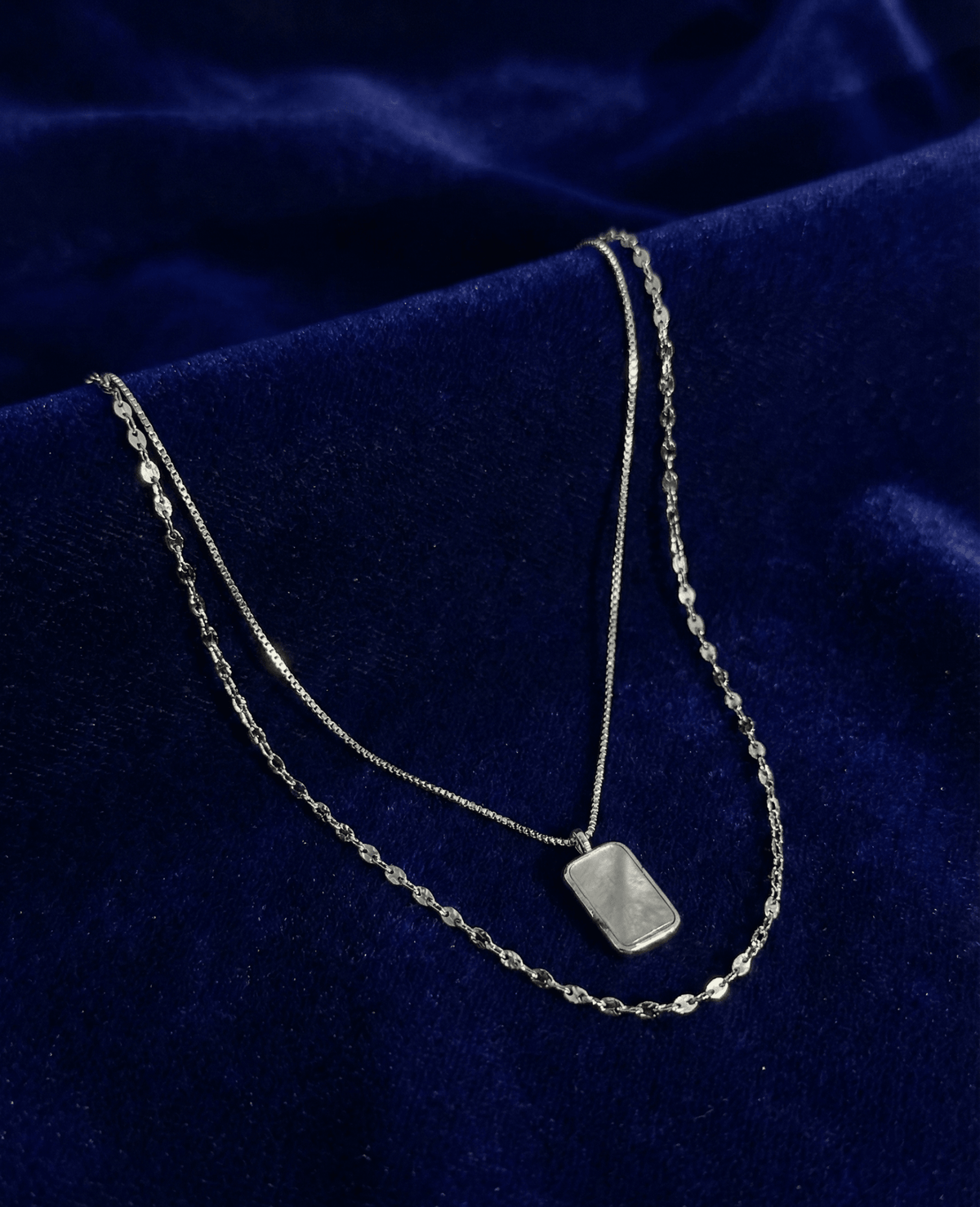 Silver Opaline Pendant | RVP-5