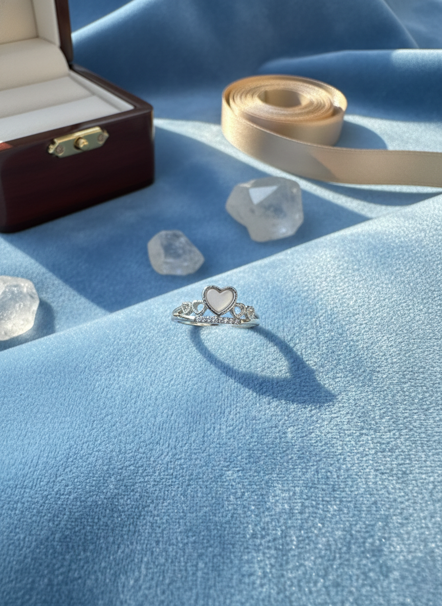 Silver Pearl Affection Ring | RVR-16