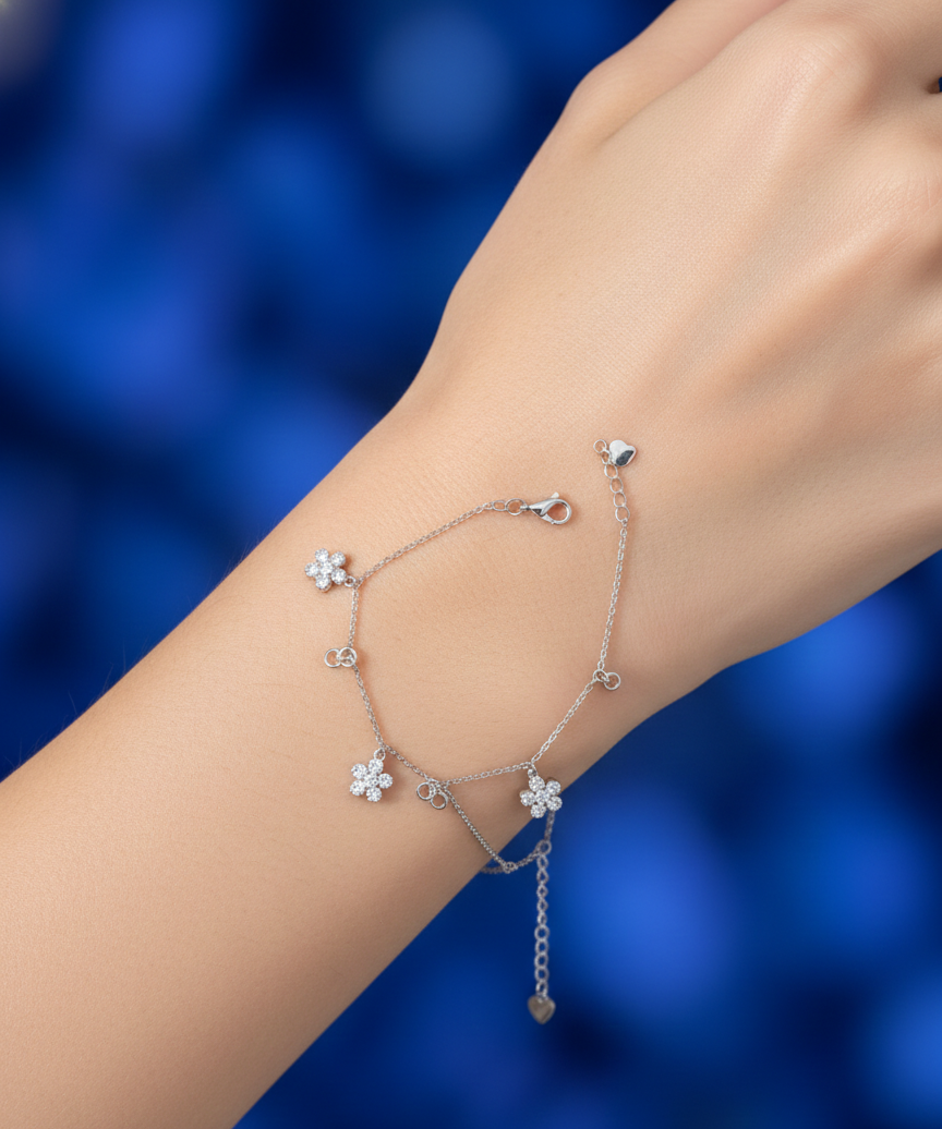 Silver Elara Link Bracelet | RVB-22