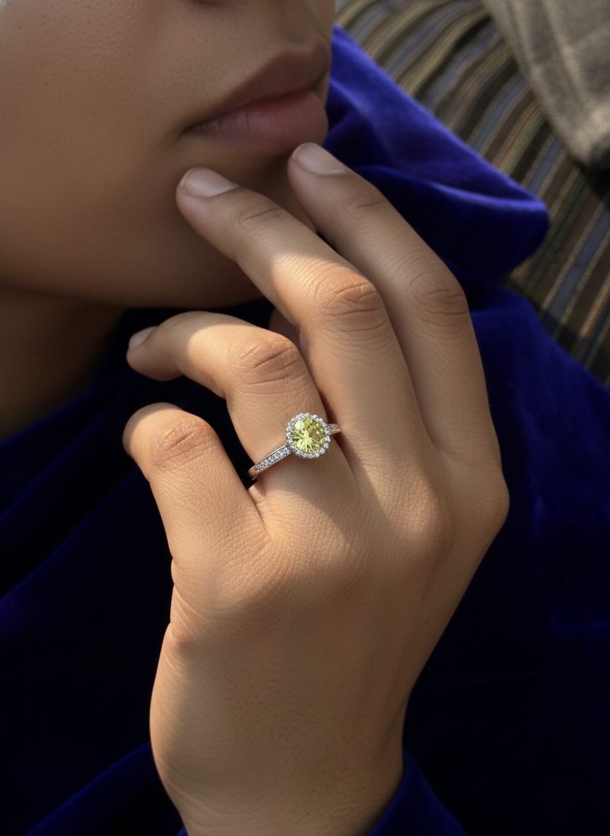 Silver Citrine Ascend Ring | RVR-12