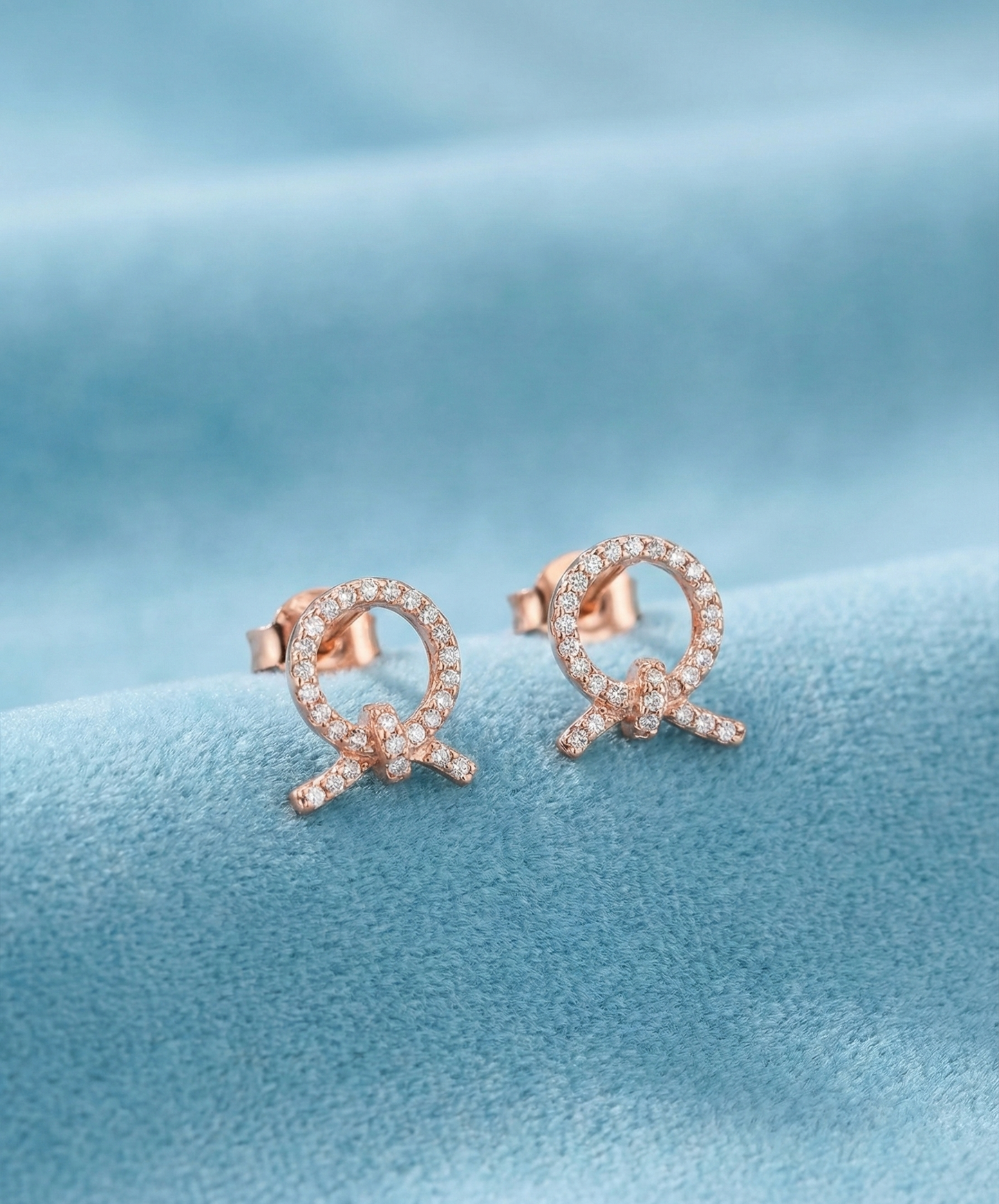 Rose Gold Amethyst Earrings | RVE-15