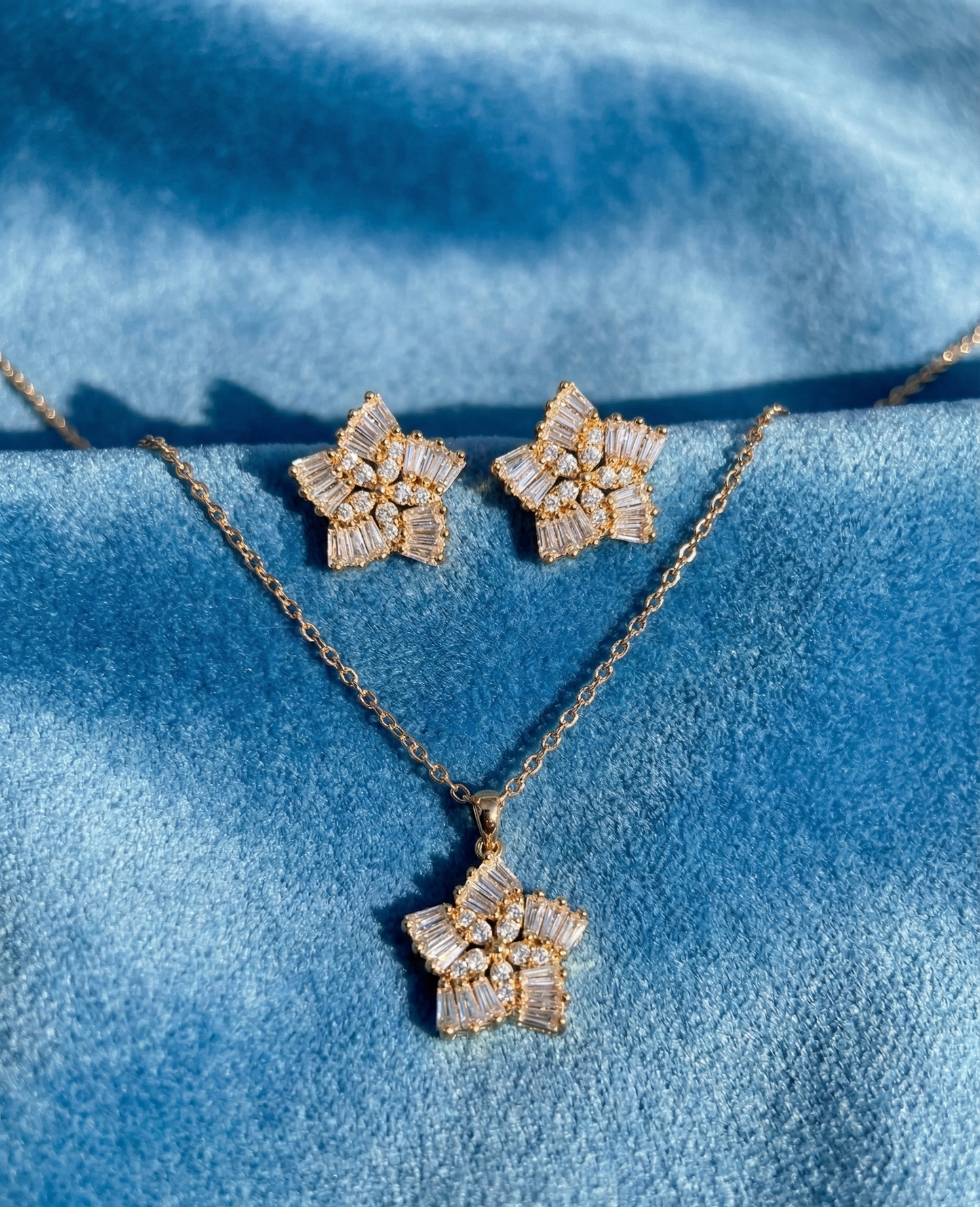 Rose Gold Starlight Veil Set |RVS3