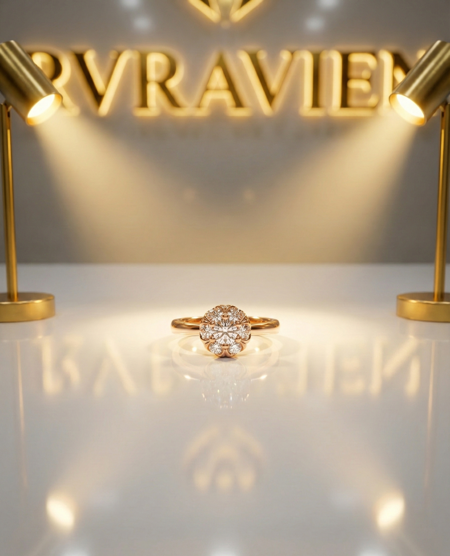 Rose Gold Opaline Grace Ring | RVR-15