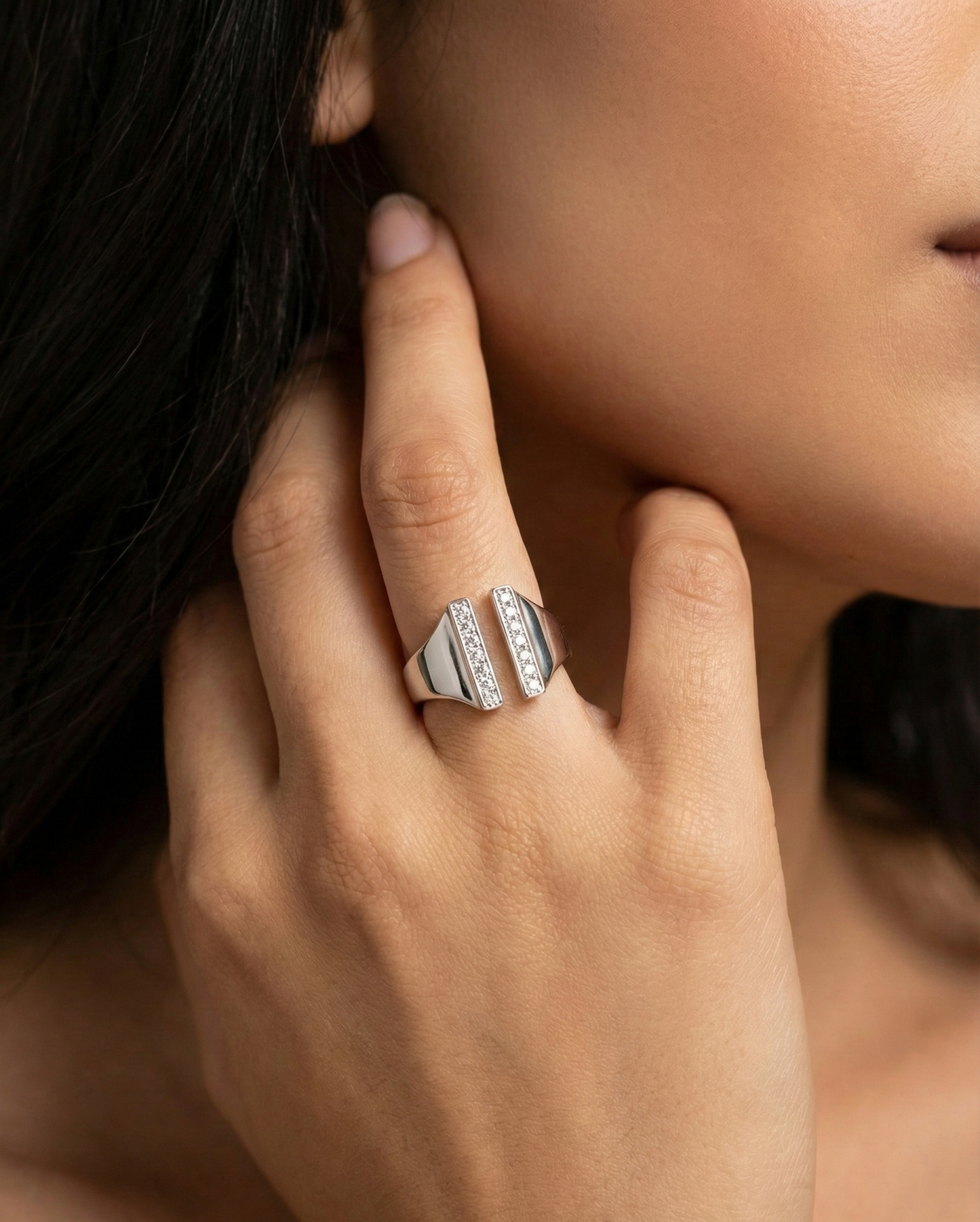 Silver Nocturne Bloom Ring | RVR-2