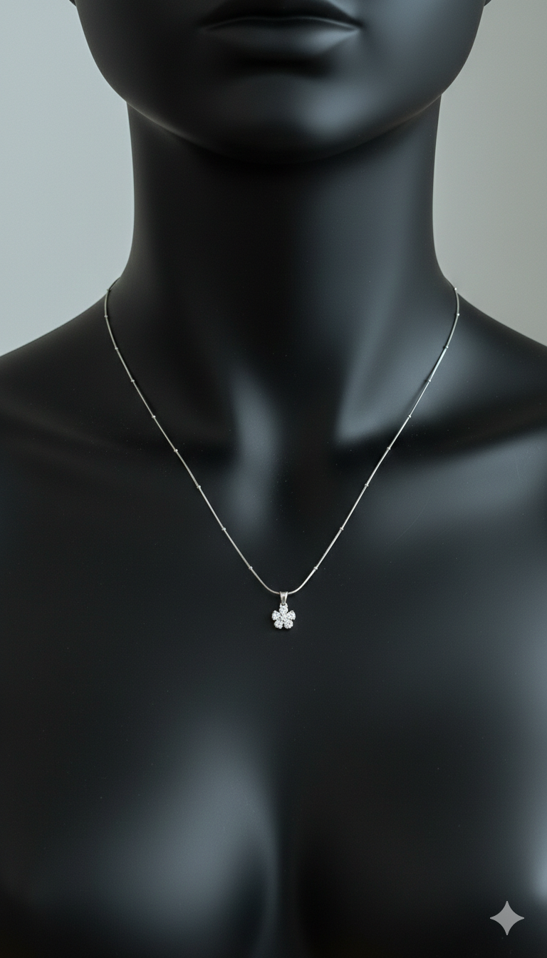 Silver Timeless Bloom Pendant | RP-23