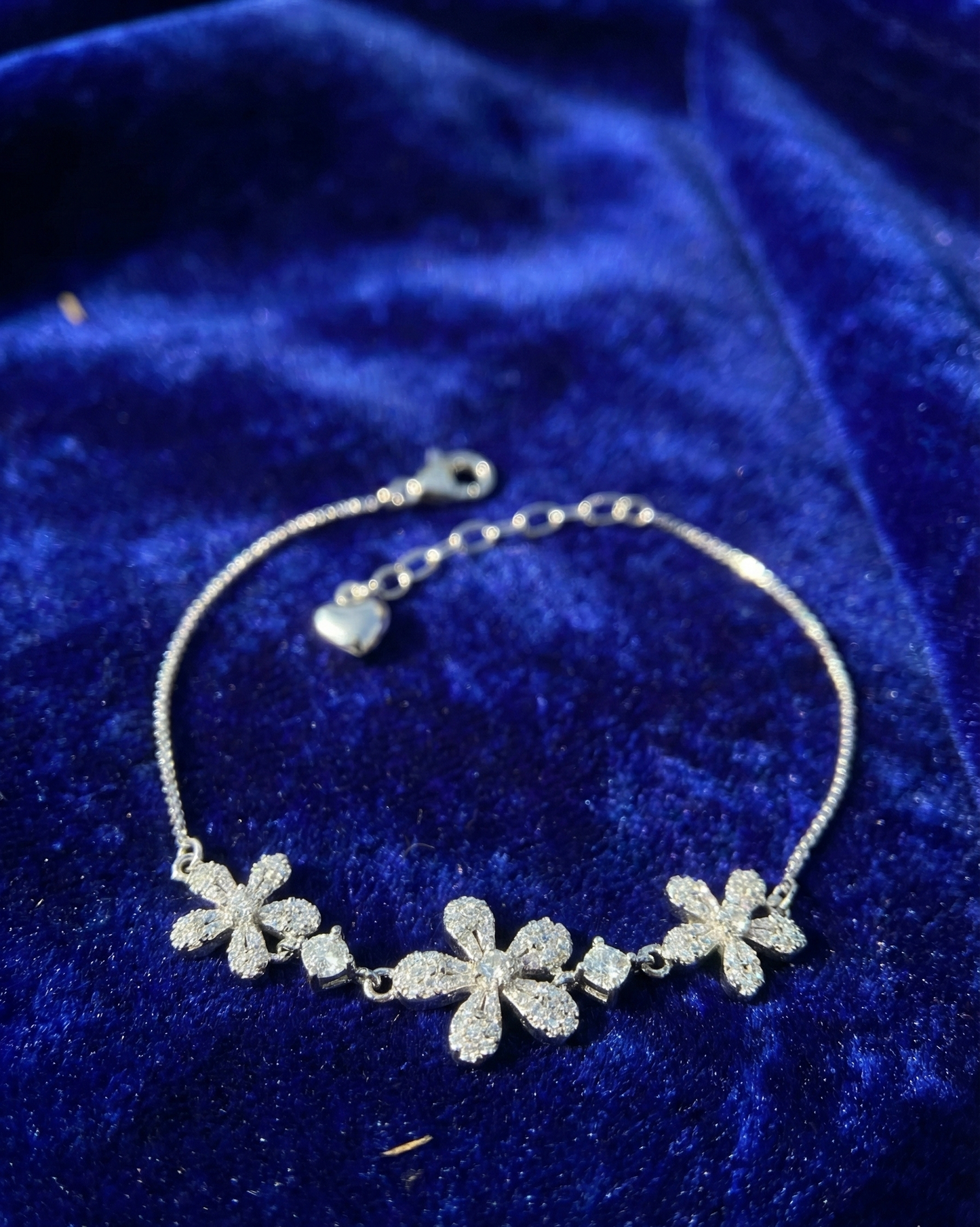 Silver Fleur Éclat Bracelet|RVB-27