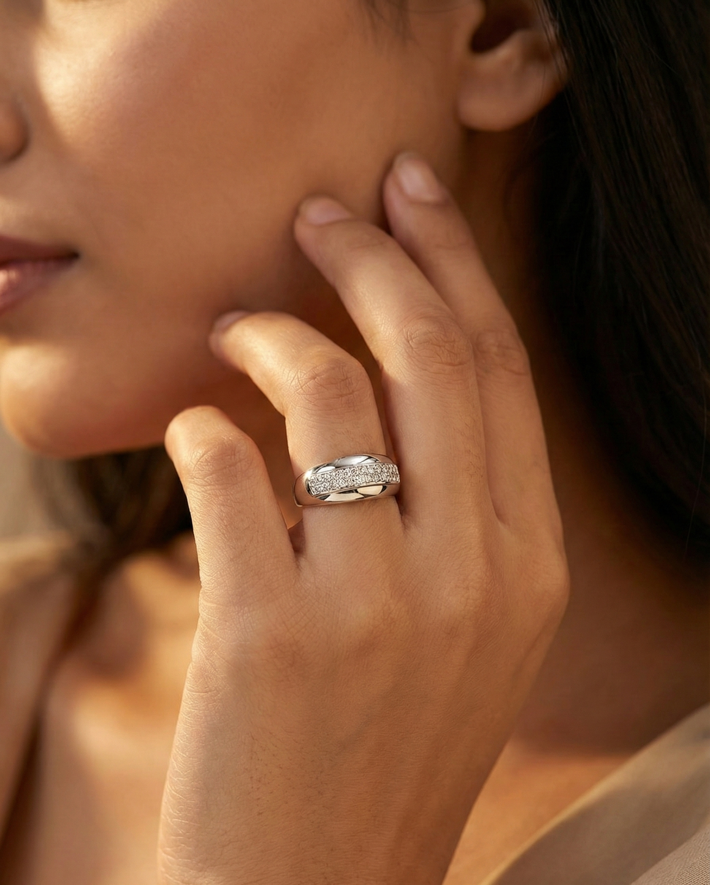 Silver Pearl Radiance Heirloom Ring | RVR-30