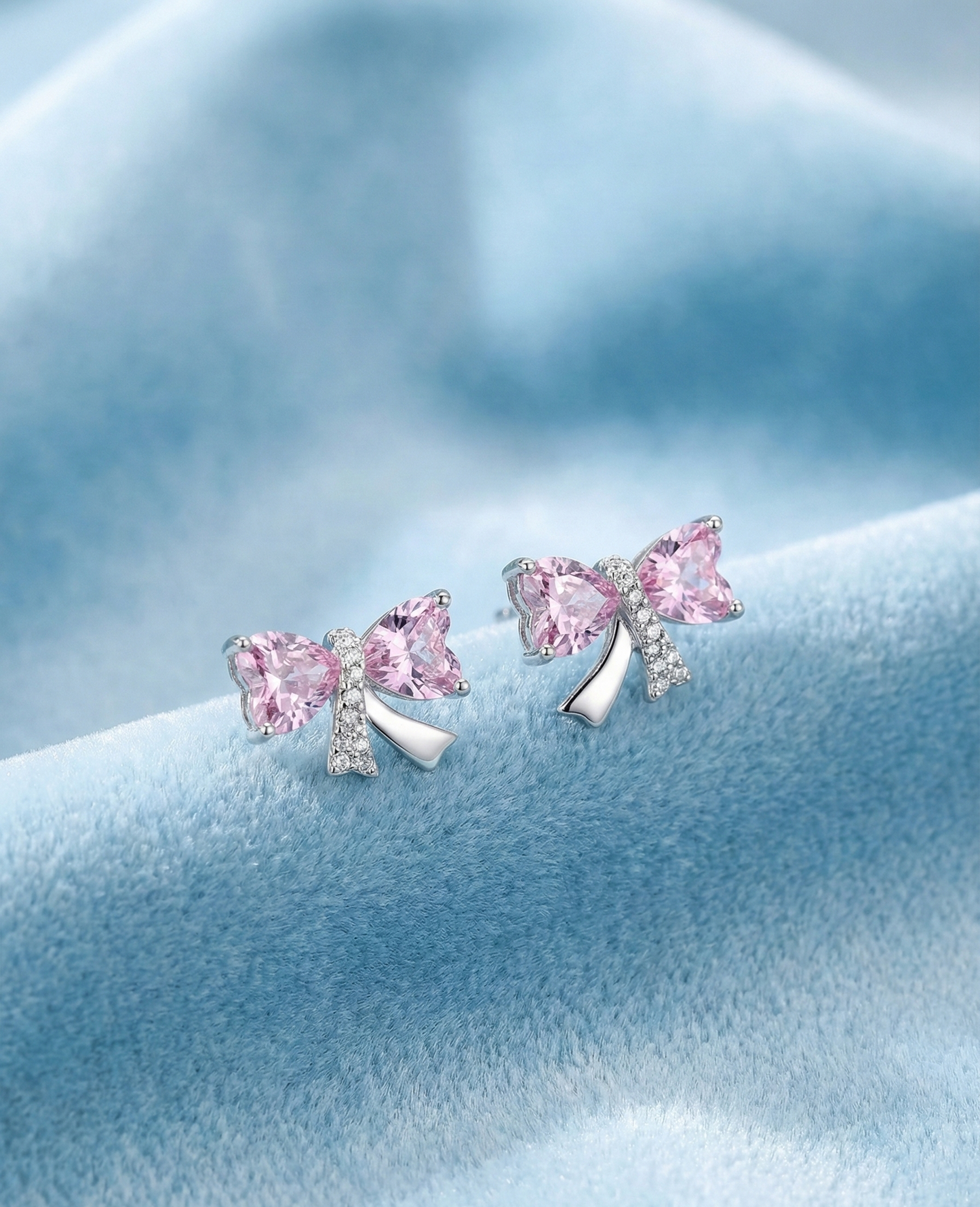 Silver Sapphire Breeze Earrings | RVE-30