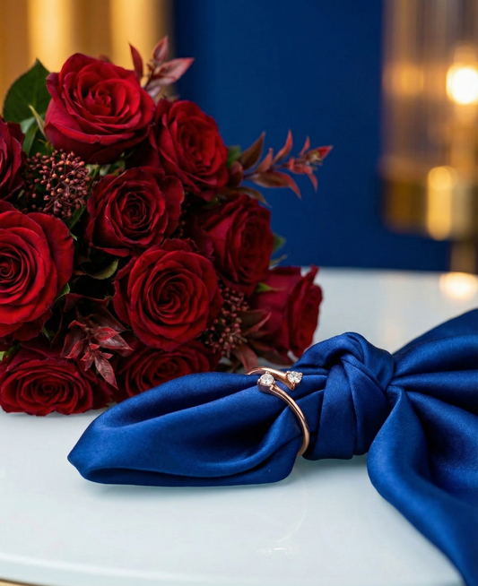 Rose Gold Gracefall Ring | RVR-21