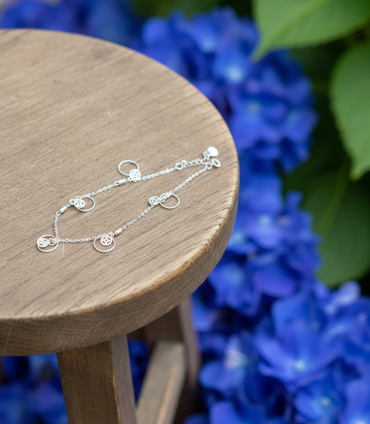 Silver Calm Crest Bracelet| RVB-24