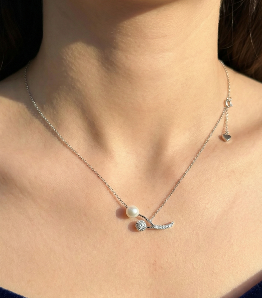 Silver Starlight Veil Pendant | RVP-3