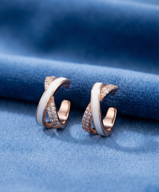 Silver Aurora Poise Earrings | RVER-6