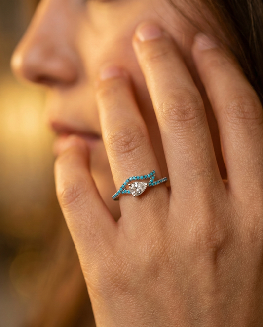 Silver Opal Skyfire Ring  RVR-25