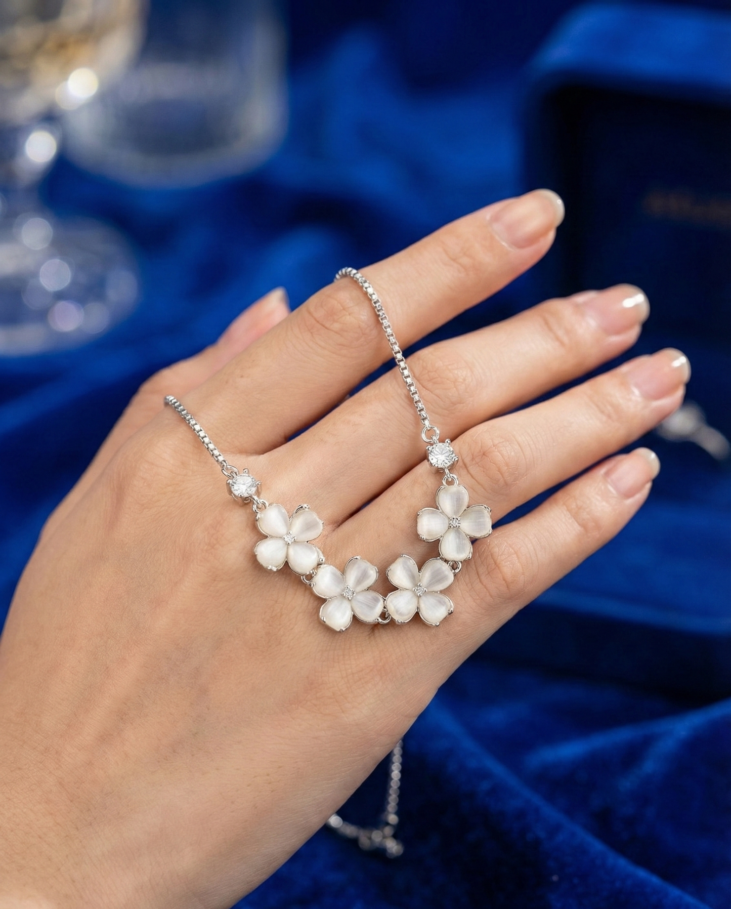 Silver Lunar Whisper Bracelet|RVB-44