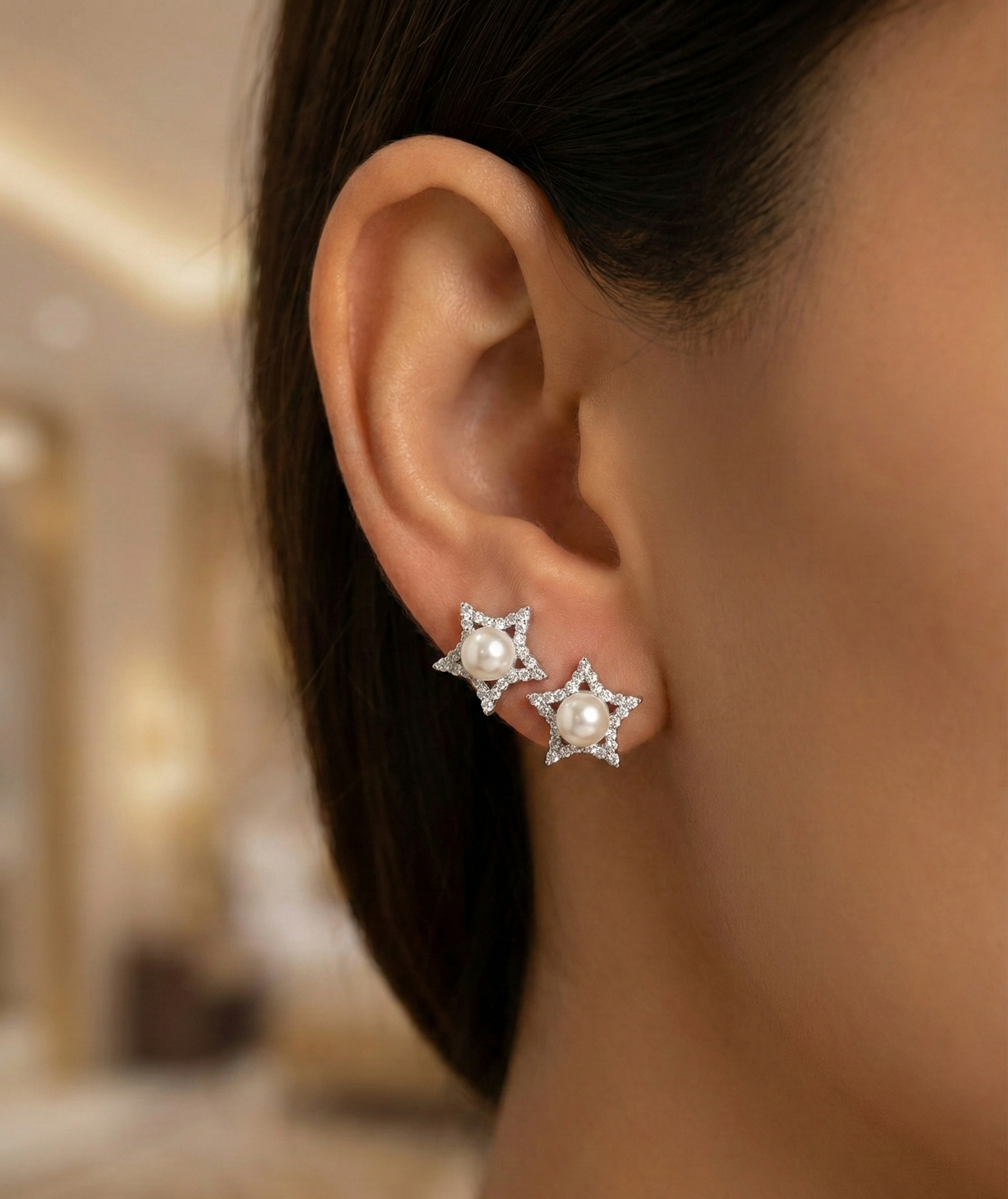 Silver Diamond Sky Earrings | RVE-03