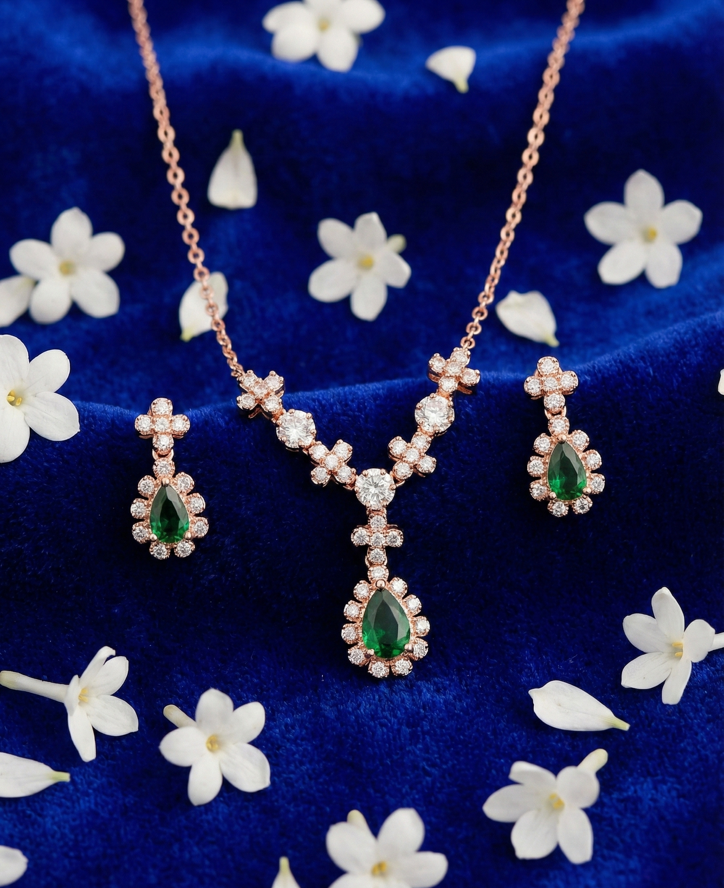 Rose Gold Royal Green Set | RVS9