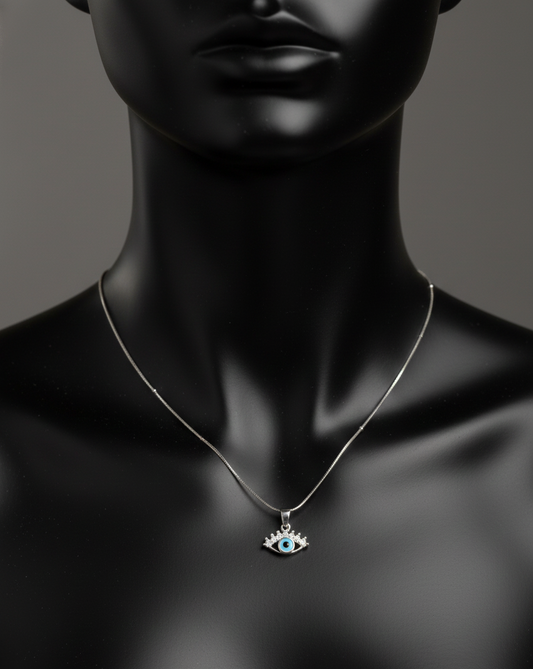 Silver Sacred Shield Evil Eye |RV-10