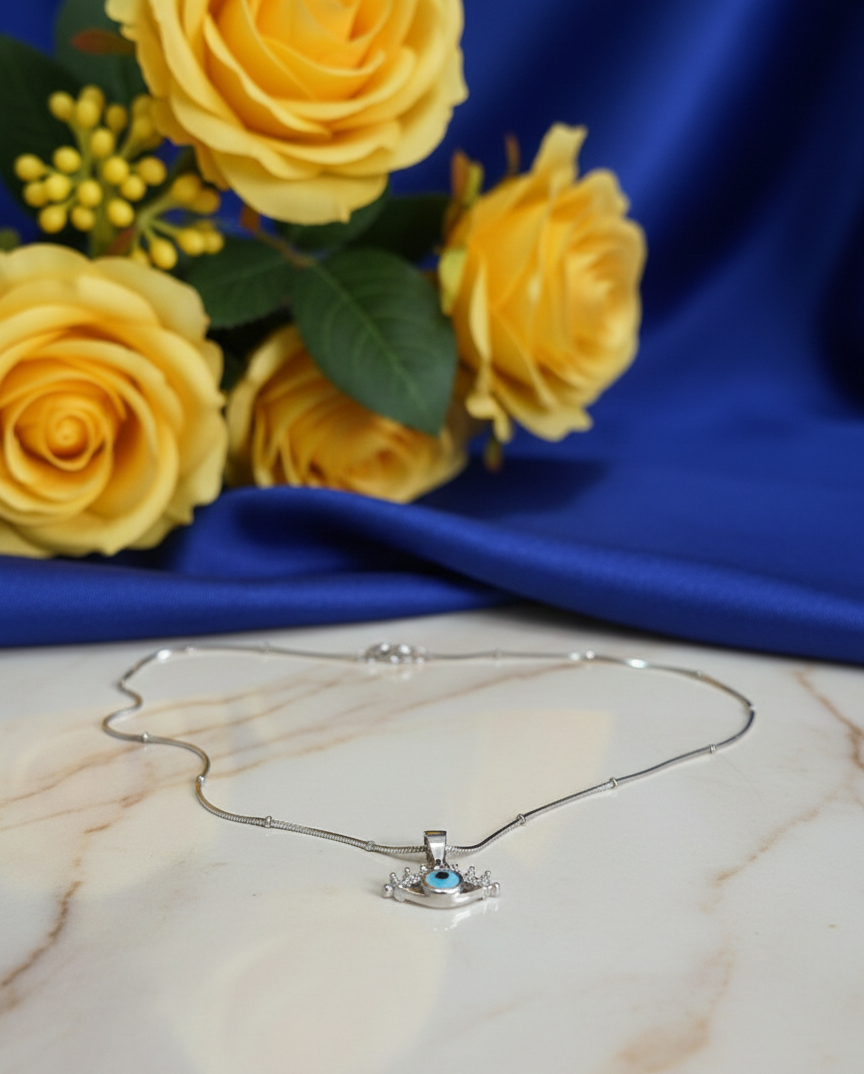 Silver Sacred Shield Evil Eye |RV-10