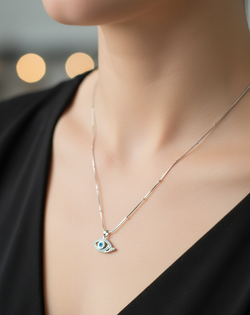 Silver Fortune Guard Evil Eye |RV-11