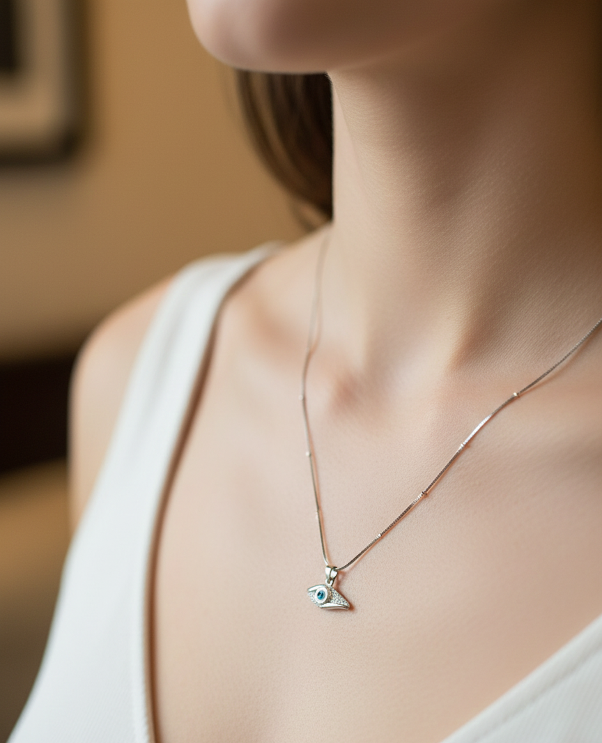 Silver Mystic Protection Evil Eye | RV-12