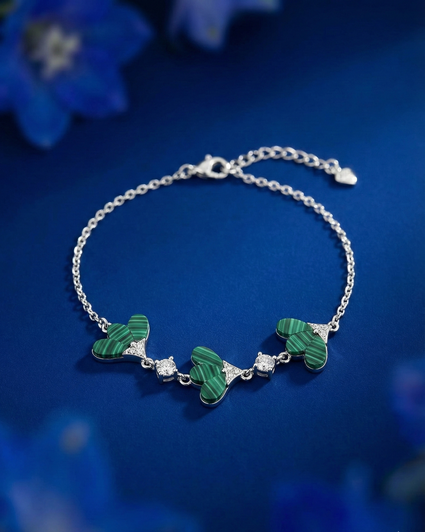 Silver Frosted Gardenia Bracelet| RVB-25
