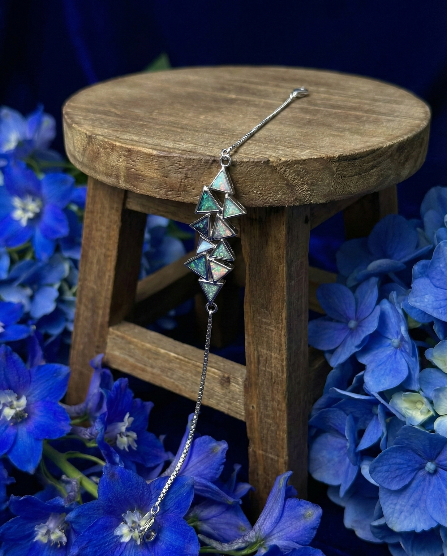 Silver Crystal Serenade Bracelet|RVB-31