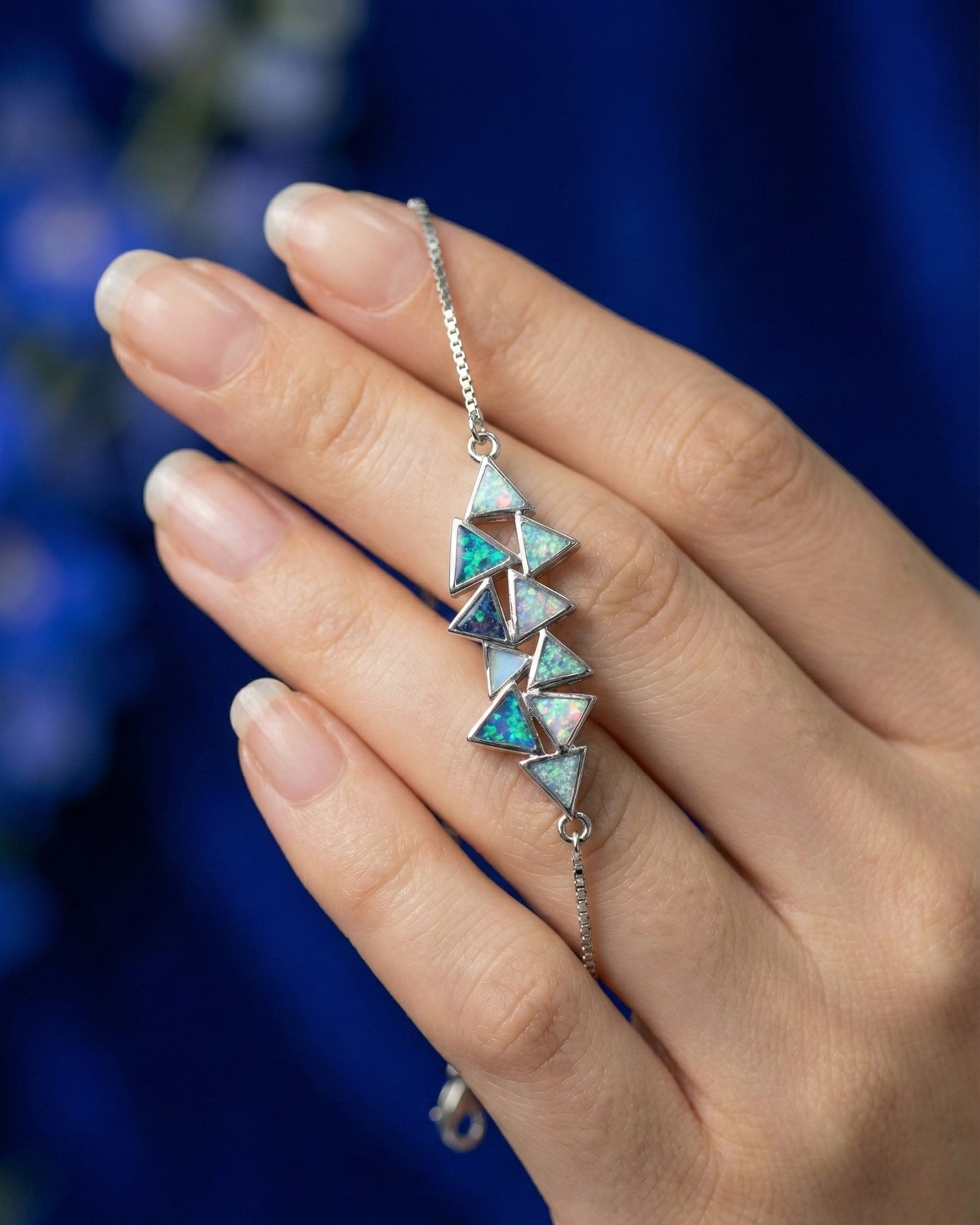 Silver Crystal Serenade Bracelet|RVB-31