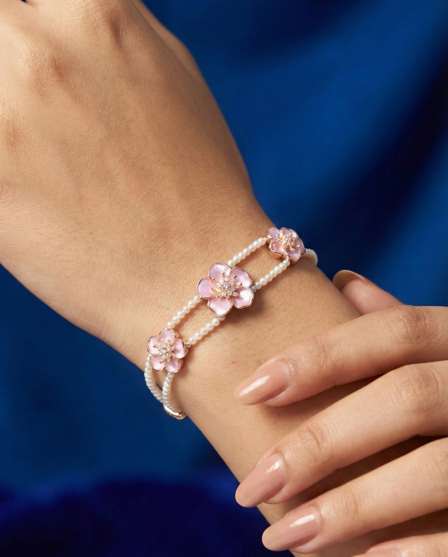 Silver Twilight Iris Bracelet | RVB-11