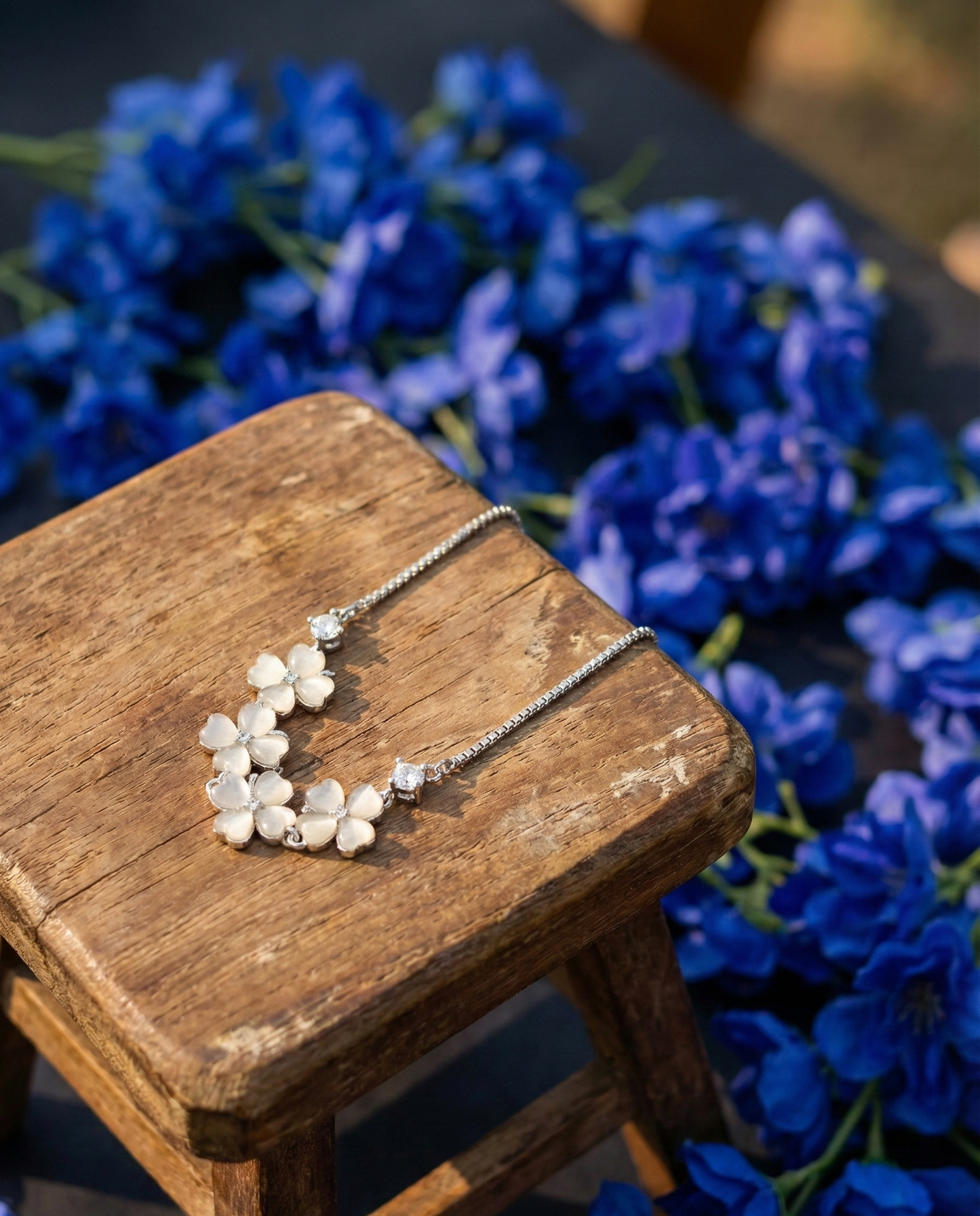 Silver Lunar Whisper Bracelet|RVB-44