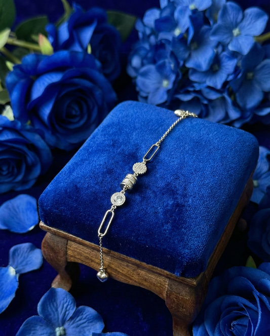 Silver Whispering Wings Bracelet|RVB-23