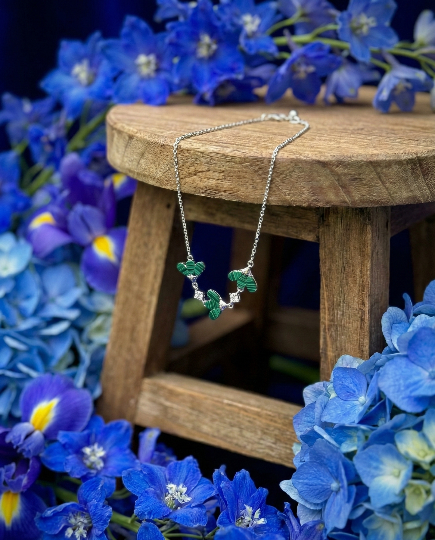 Silver Frosted Gardenia Bracelet| RVB-25